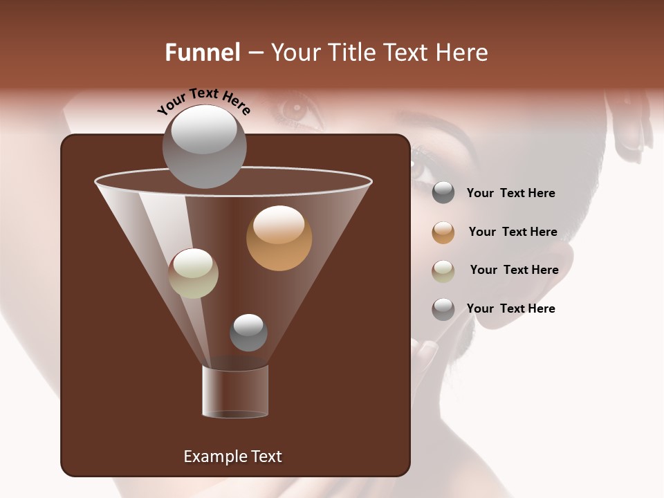 Make Up Attractive Portrait PowerPoint Template