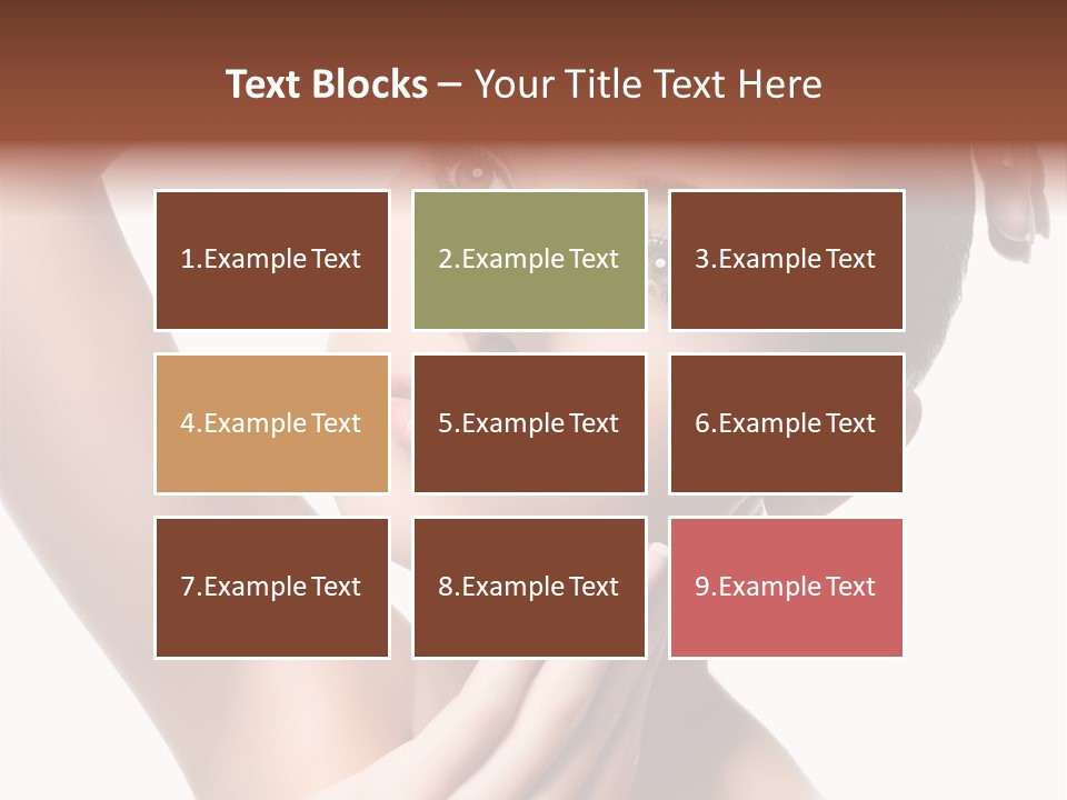 Make Up Attractive Portrait PowerPoint Template