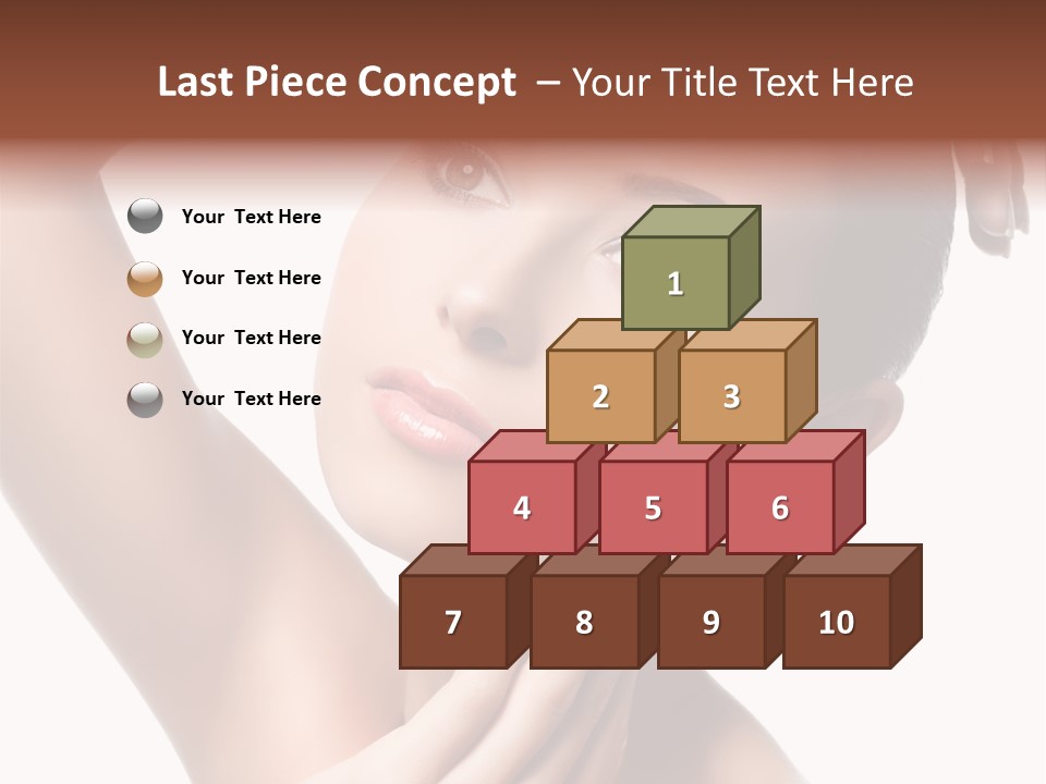 Make Up Attractive Portrait PowerPoint Template