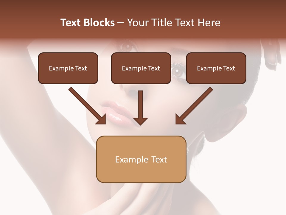 Make Up Attractive Portrait PowerPoint Template