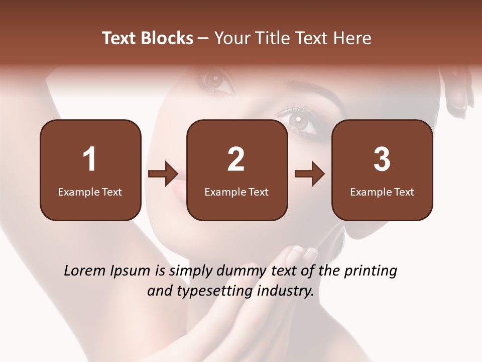 Make Up Attractive Portrait PowerPoint Template