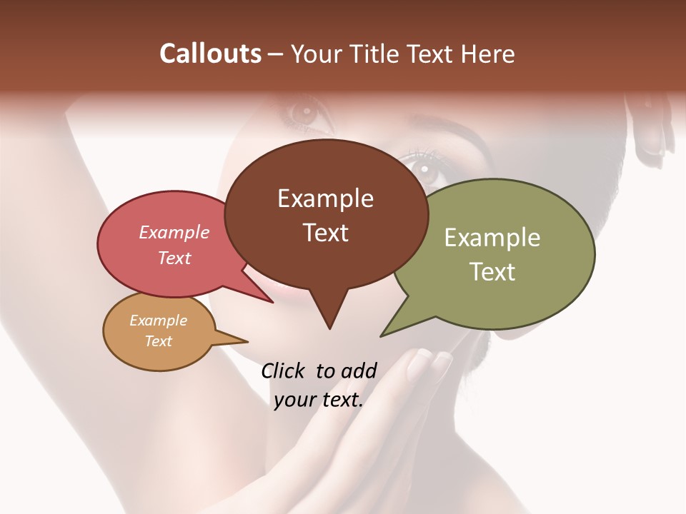 Make Up Attractive Portrait PowerPoint Template