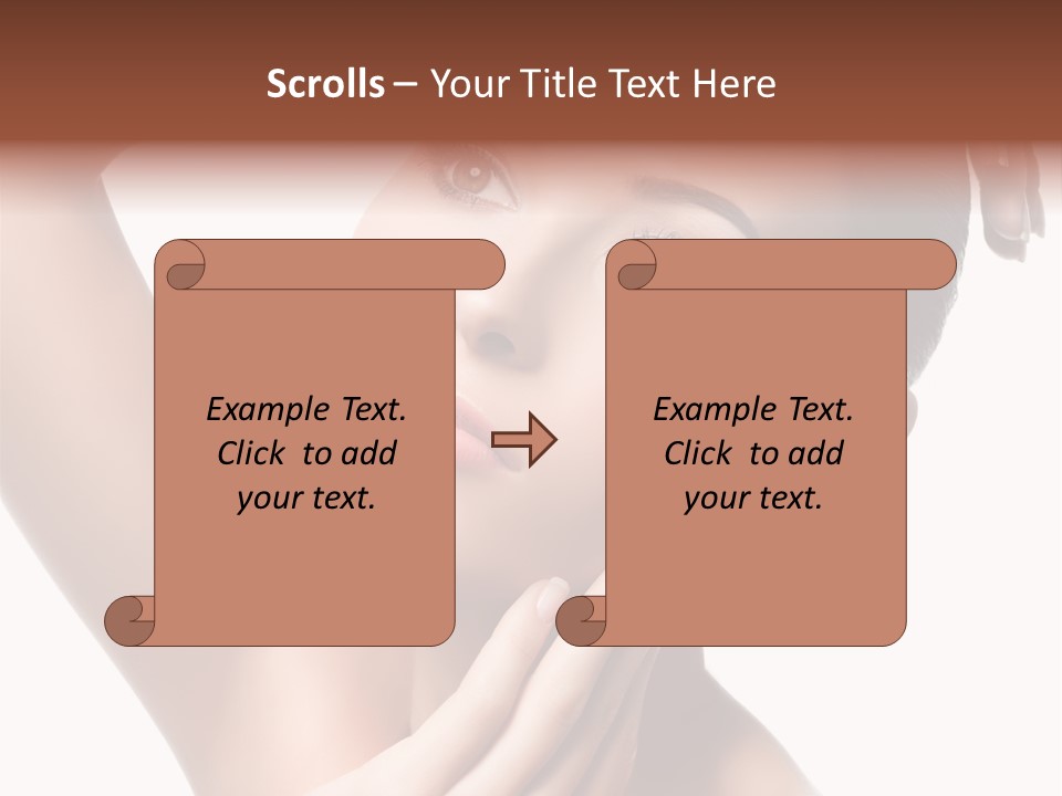 Make Up Attractive Portrait PowerPoint Template