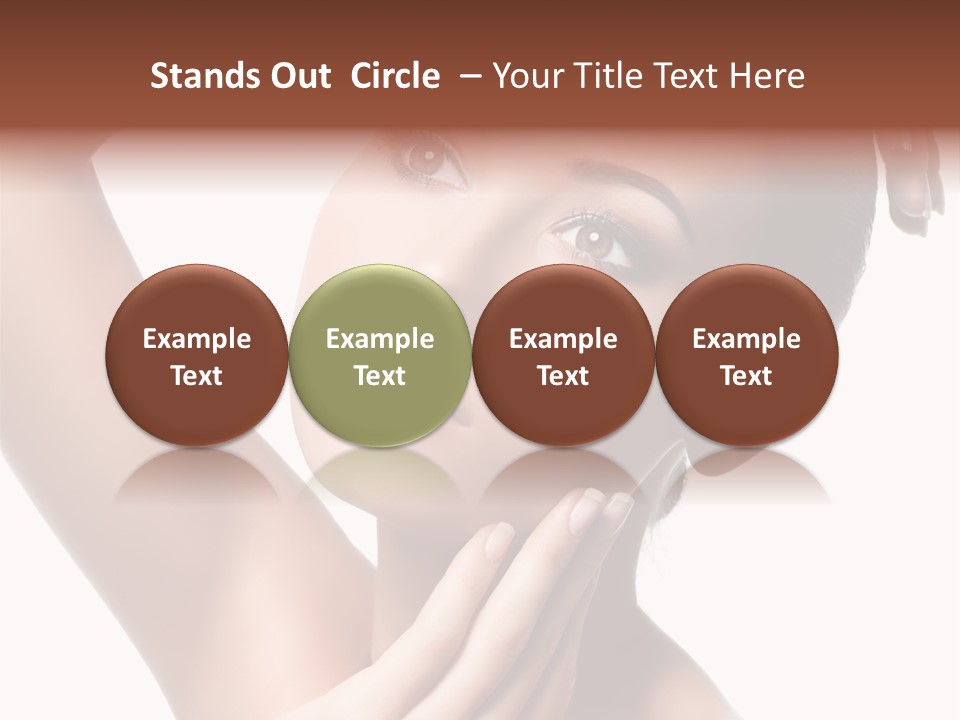 Make Up Attractive Portrait PowerPoint Template