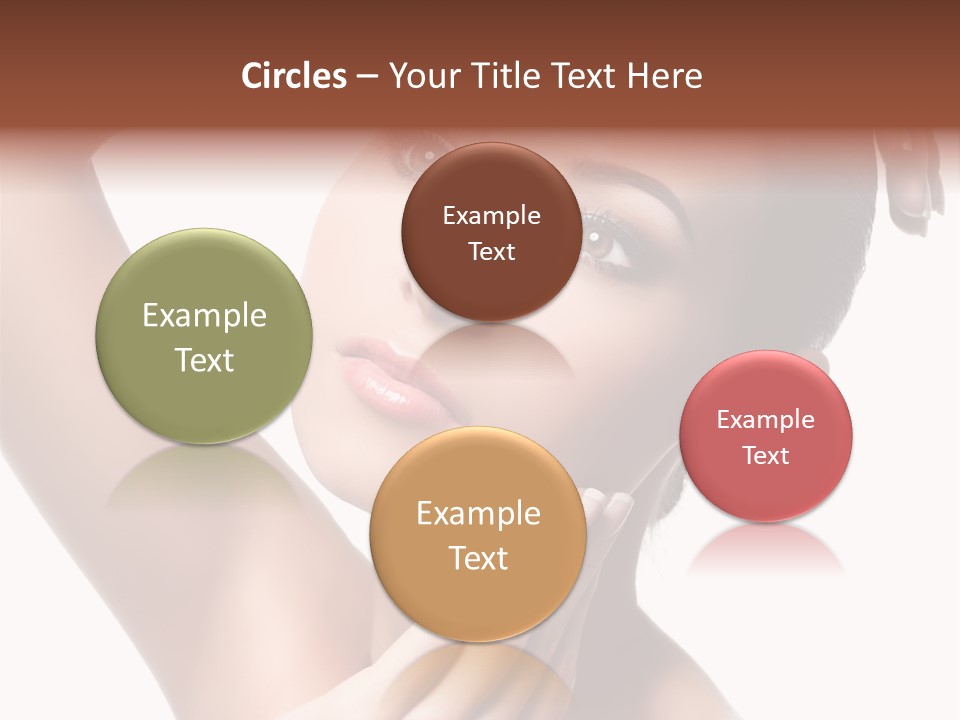 Make Up Attractive Portrait PowerPoint Template