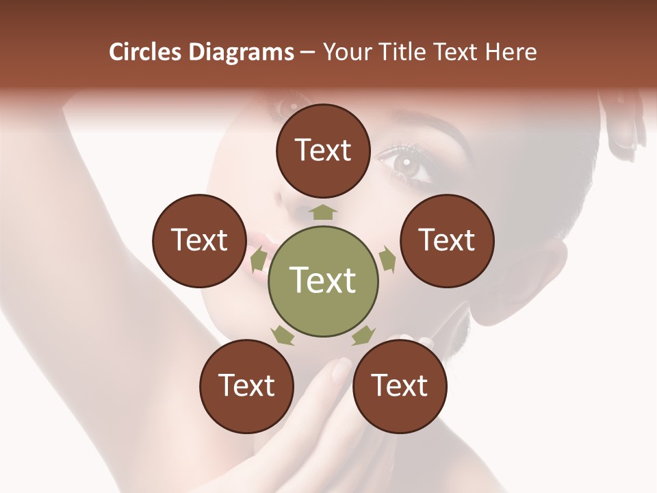 Make Up Attractive Portrait PowerPoint Template