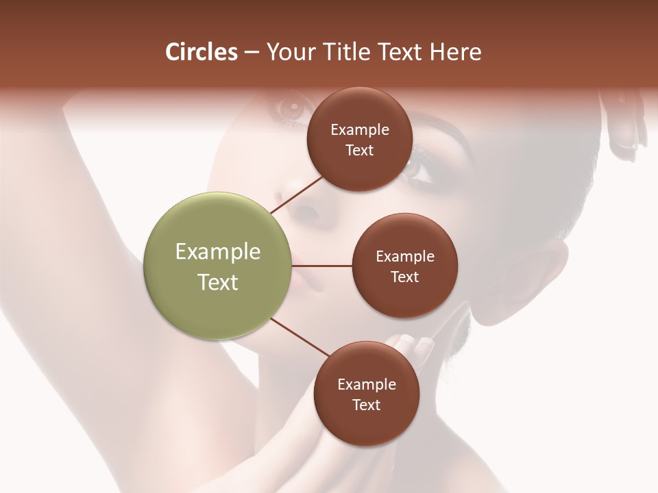 Make Up Attractive Portrait PowerPoint Template