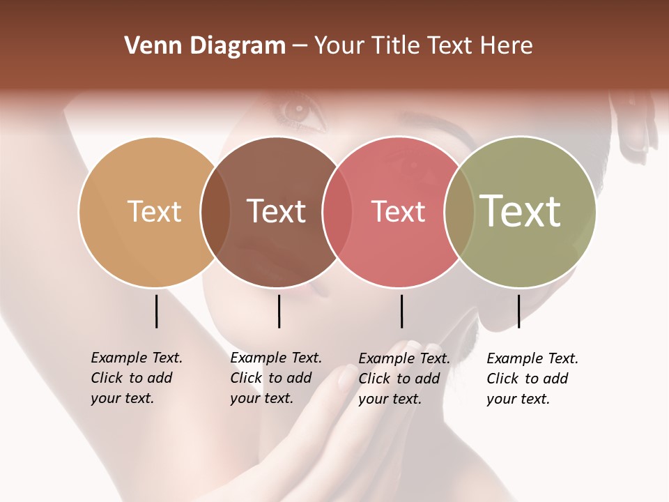 Make Up Attractive Portrait PowerPoint Template