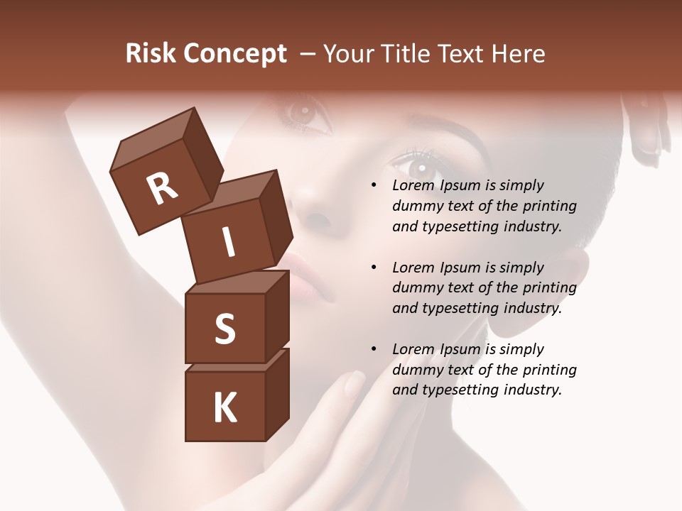 Make Up Attractive Portrait PowerPoint Template