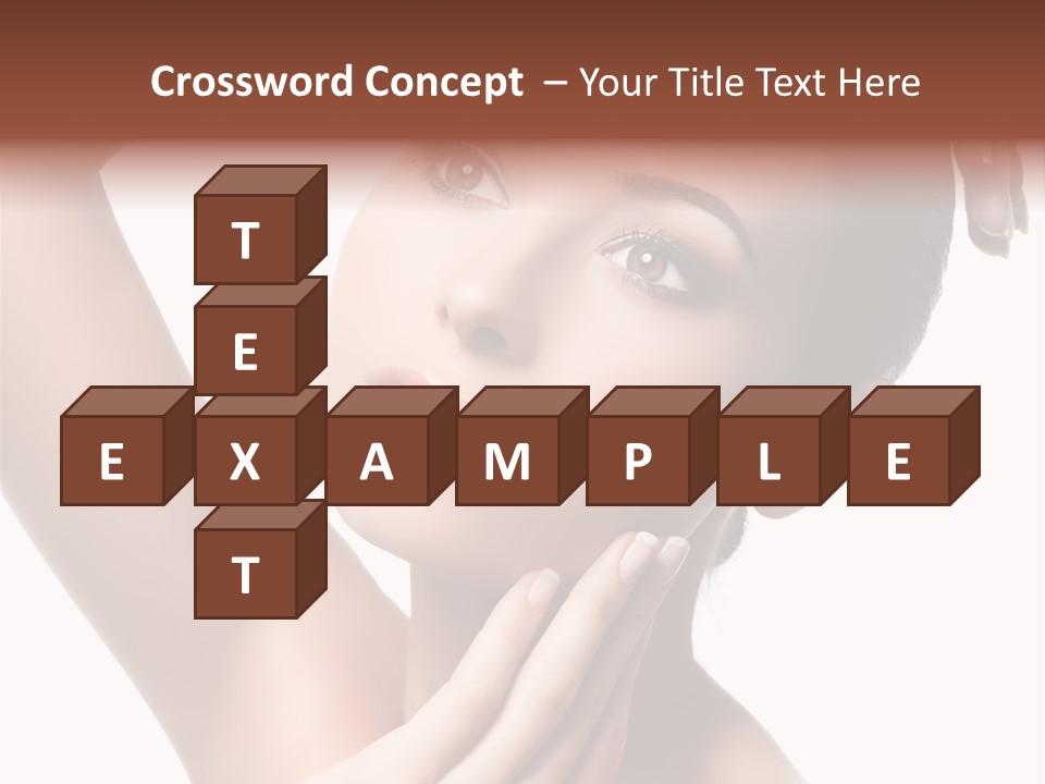 Make Up Attractive Portrait PowerPoint Template