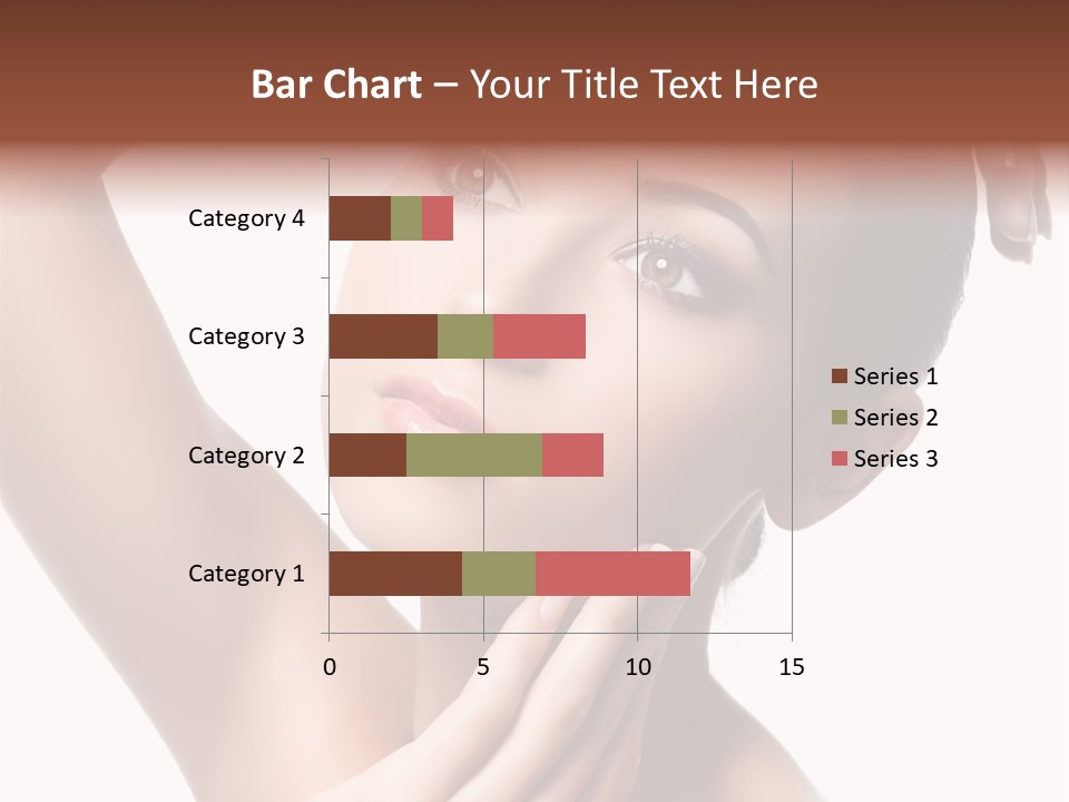 Make Up Attractive Portrait PowerPoint Template