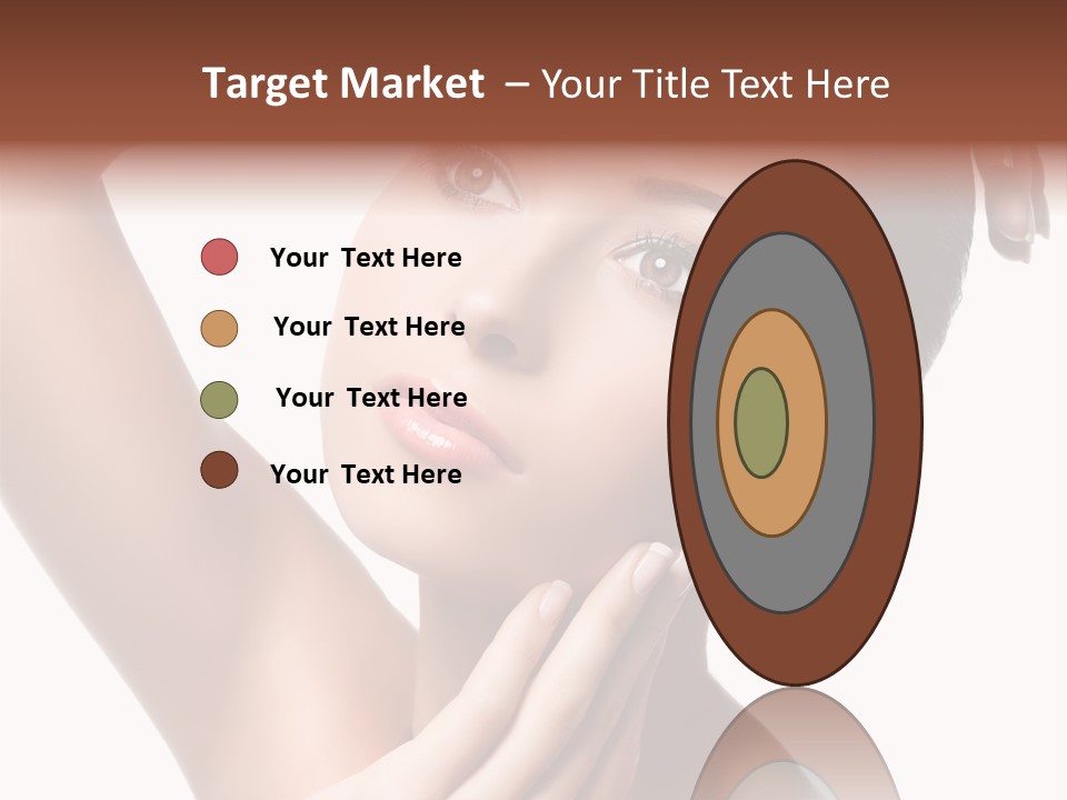 Make Up Attractive Portrait PowerPoint Template