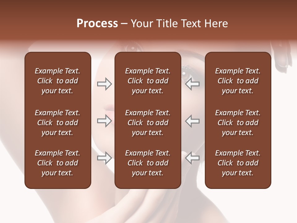 Make Up Attractive Portrait PowerPoint Template
