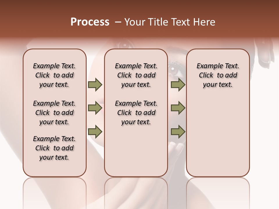 Make Up Attractive Portrait PowerPoint Template