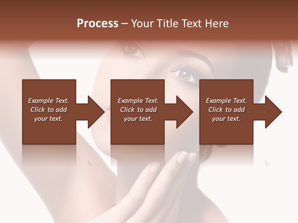 Make Up Attractive Portrait PowerPoint Template