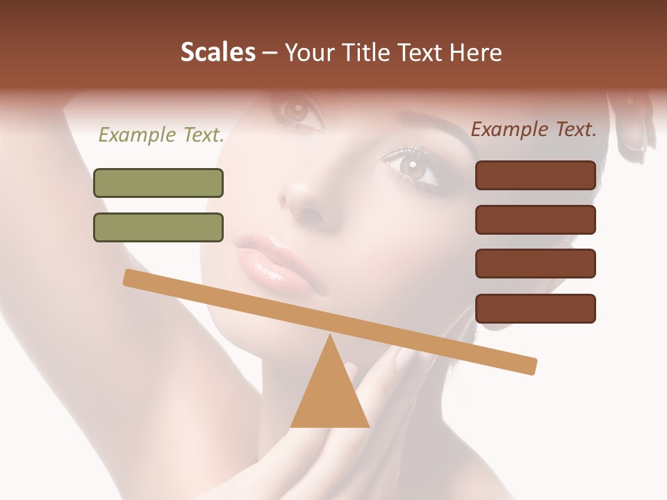 Make Up Attractive Portrait PowerPoint Template