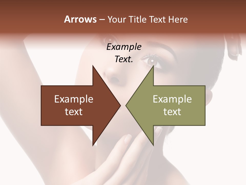 Make Up Attractive Portrait PowerPoint Template