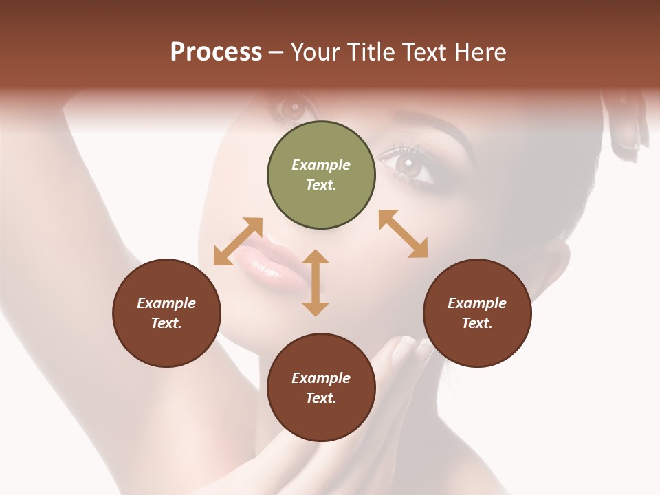 Make Up Attractive Portrait PowerPoint Template