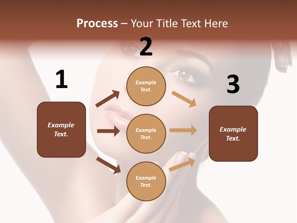 Make Up Attractive Portrait PowerPoint Template