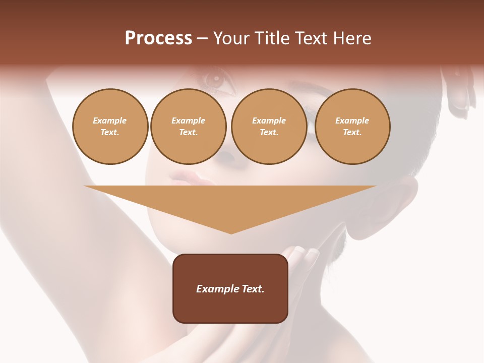 Make Up Attractive Portrait PowerPoint Template