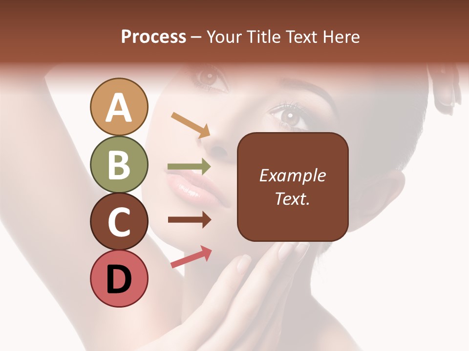 Make Up Attractive Portrait PowerPoint Template