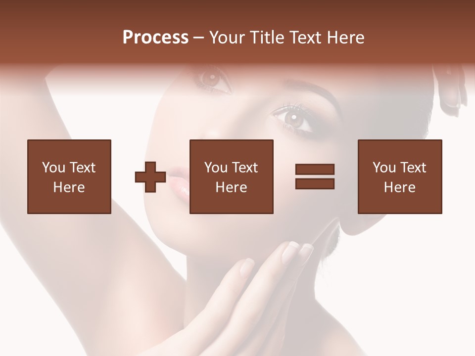 Make Up Attractive Portrait PowerPoint Template