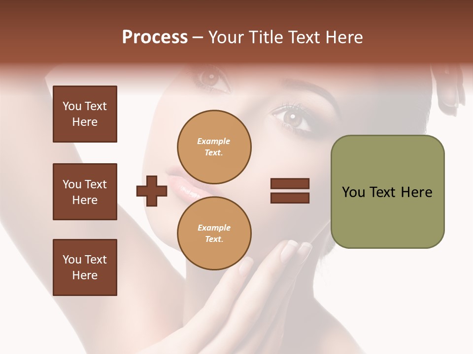 Make Up Attractive Portrait PowerPoint Template