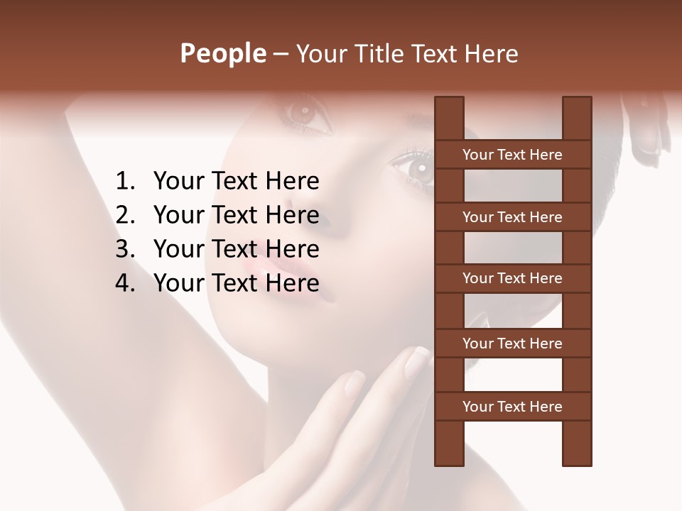 Make Up Attractive Portrait PowerPoint Template