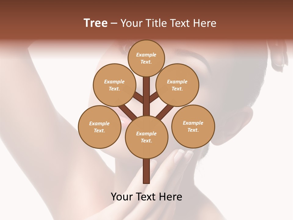 Make Up Attractive Portrait PowerPoint Template