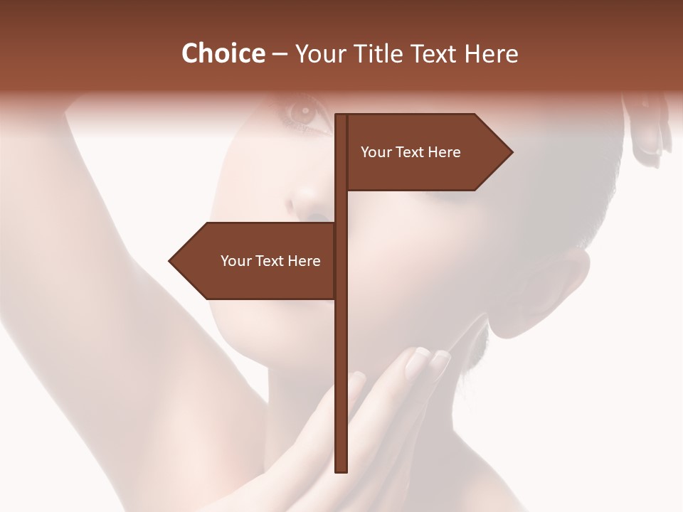 Make Up Attractive Portrait PowerPoint Template