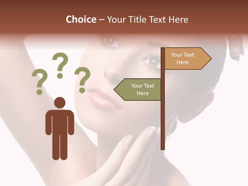 Make Up Attractive Portrait PowerPoint Template