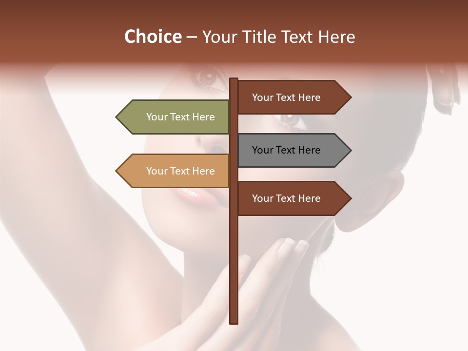 Make Up Attractive Portrait PowerPoint Template