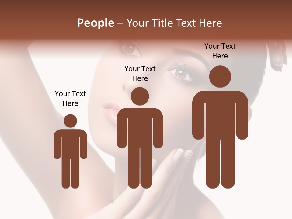 Make Up Attractive Portrait PowerPoint Template