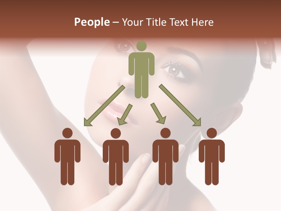 Make Up Attractive Portrait PowerPoint Template