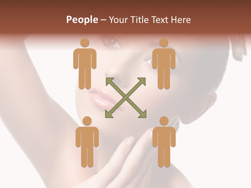 Make Up Attractive Portrait PowerPoint Template