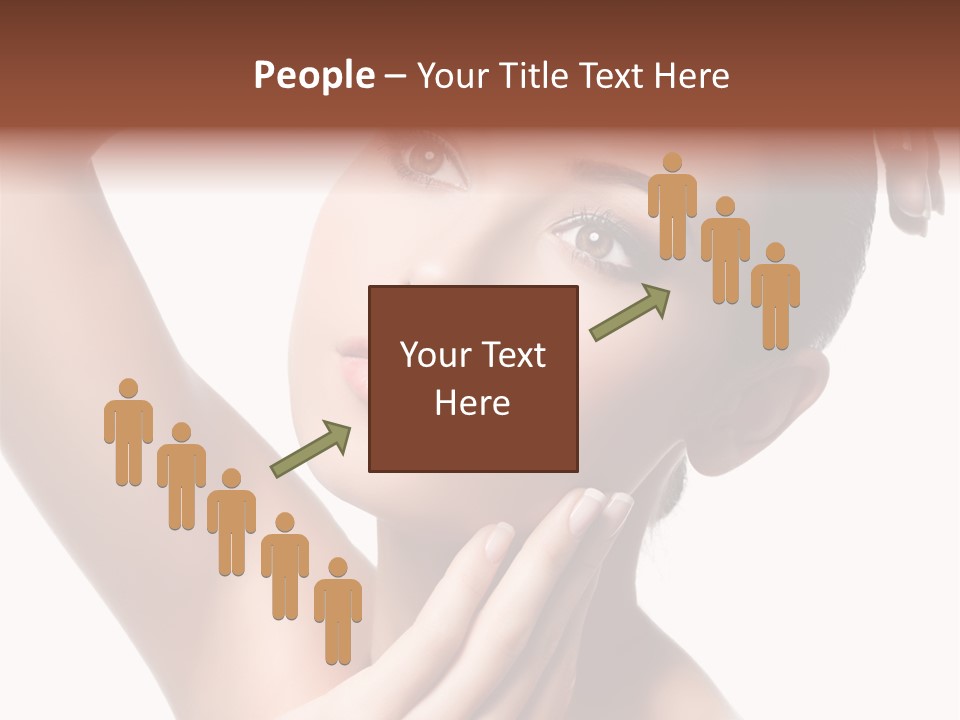 Make Up Attractive Portrait PowerPoint Template