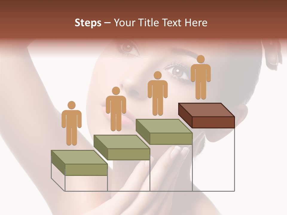 Make Up Attractive Portrait PowerPoint Template