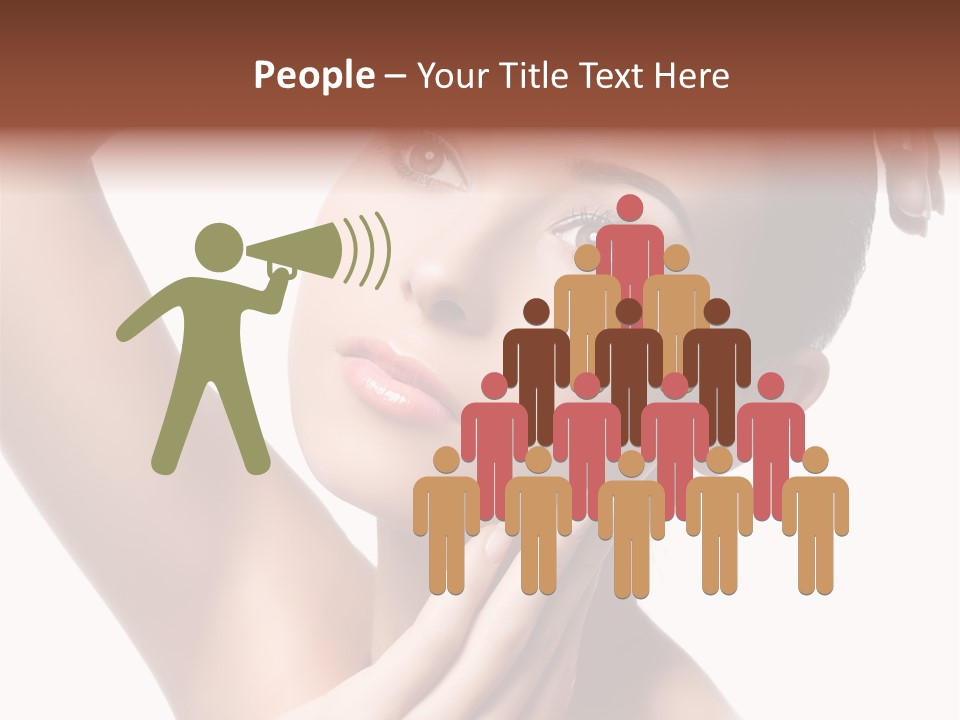 Make Up Attractive Portrait PowerPoint Template