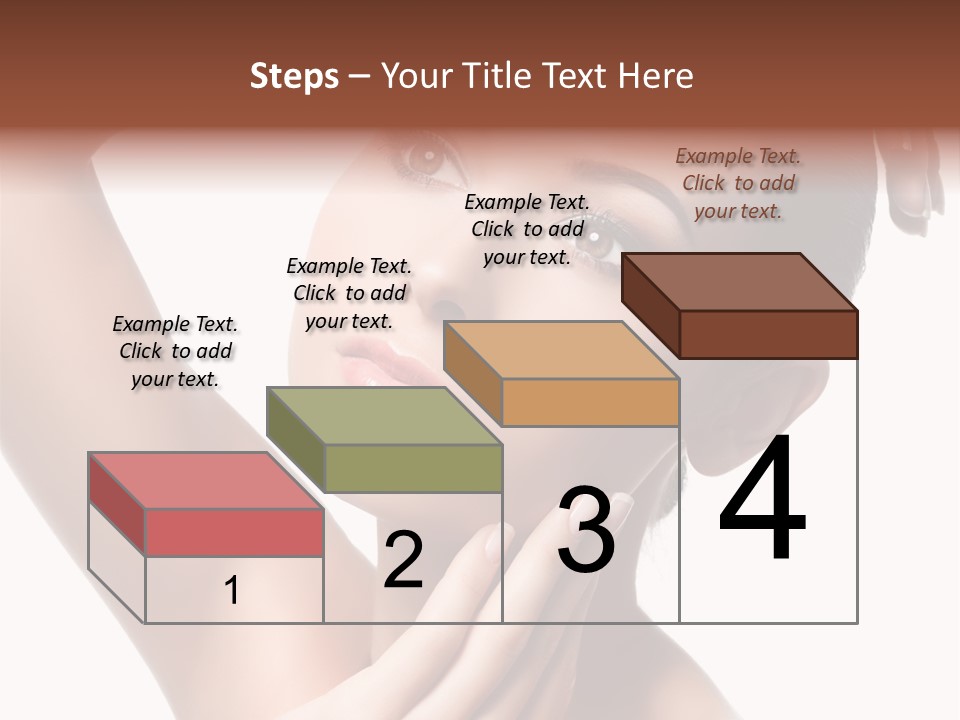 Make Up Attractive Portrait PowerPoint Template
