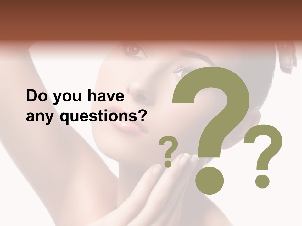 Make Up Attractive Portrait PowerPoint Template