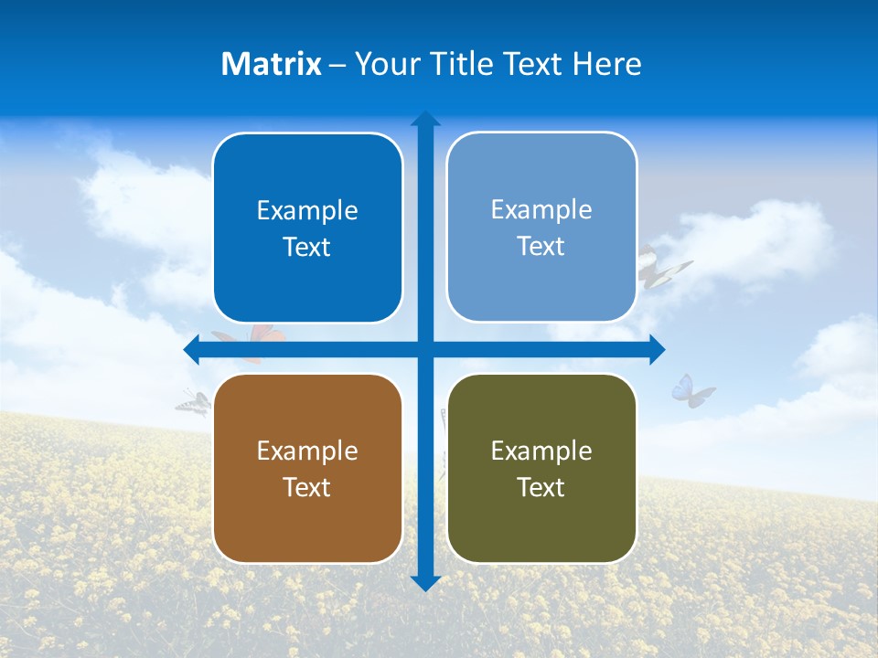 Sundown Yellow Horizon PowerPoint Template