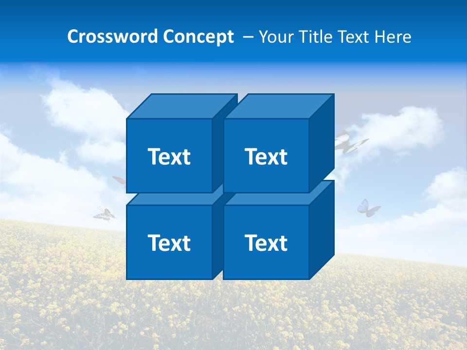 Sundown Yellow Horizon PowerPoint Template
