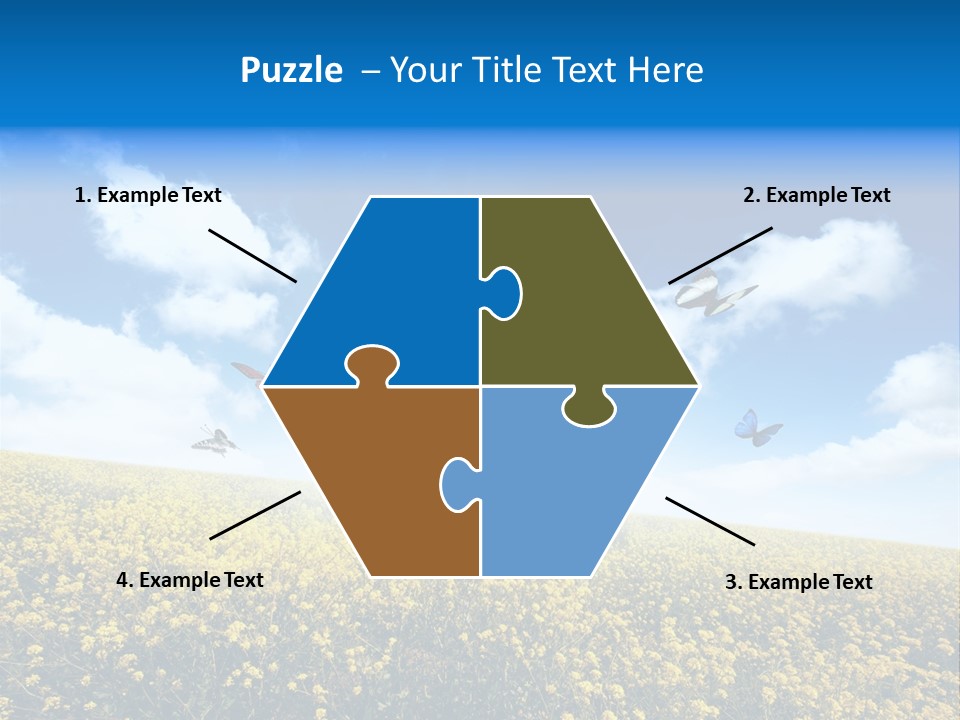 Sundown Yellow Horizon PowerPoint Template