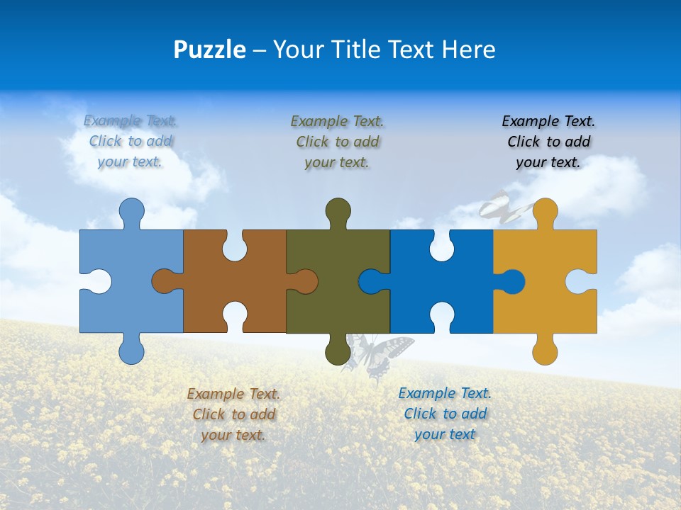 Sundown Yellow Horizon PowerPoint Template