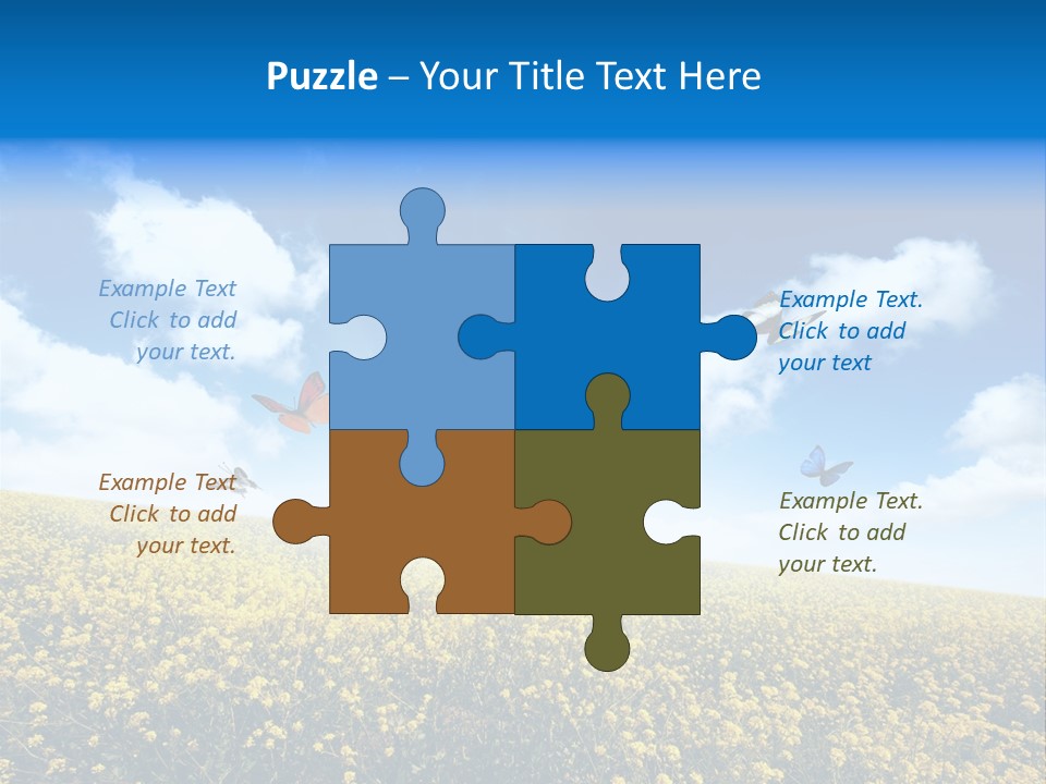 Sundown Yellow Horizon PowerPoint Template