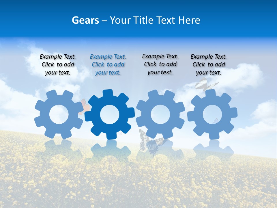 Sundown Yellow Horizon PowerPoint Template