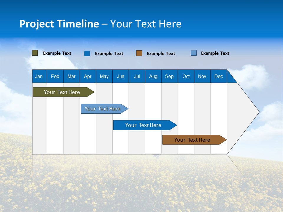 Sundown Yellow Horizon PowerPoint Template