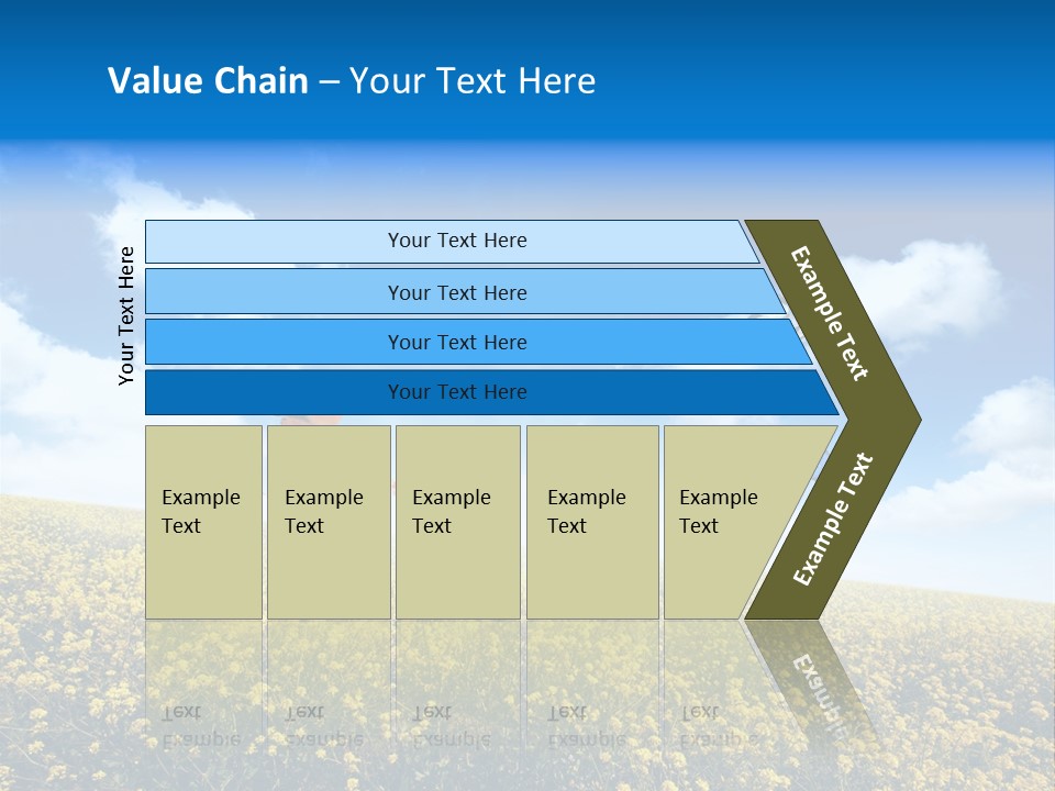 Sundown Yellow Horizon PowerPoint Template