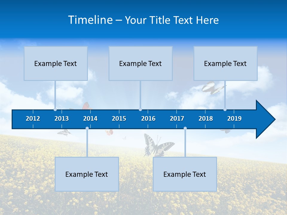 Sundown Yellow Horizon PowerPoint Template