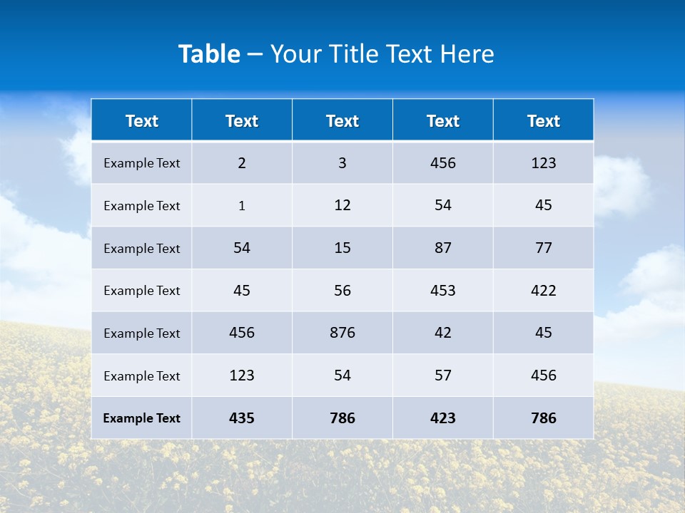 Sundown Yellow Horizon PowerPoint Template